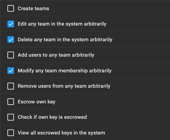 tiCrypt permissions frame 3